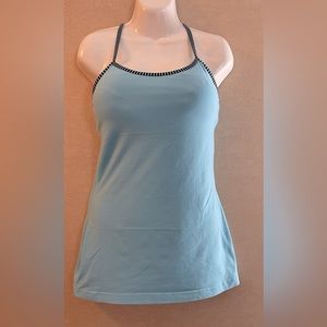 Lululemon Turquoise Blue Green Top Built in Bra